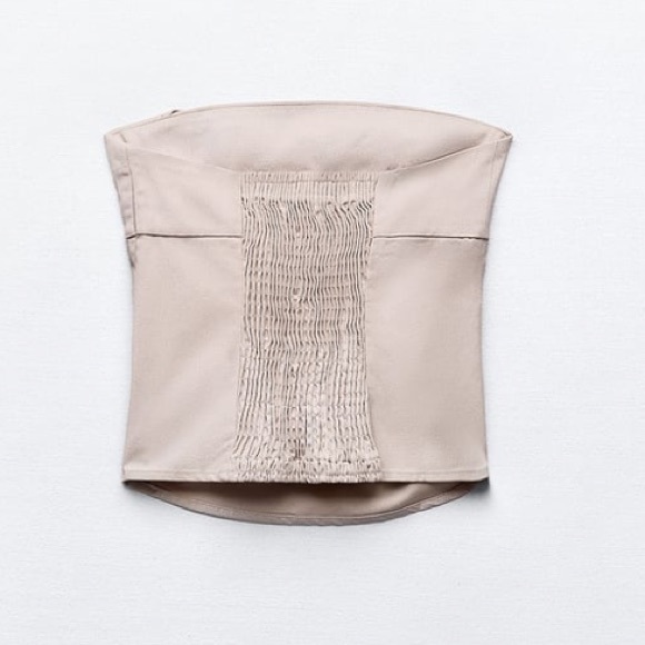 ZARA… strapless top with glitter effect fabric - Picture 2 of 8